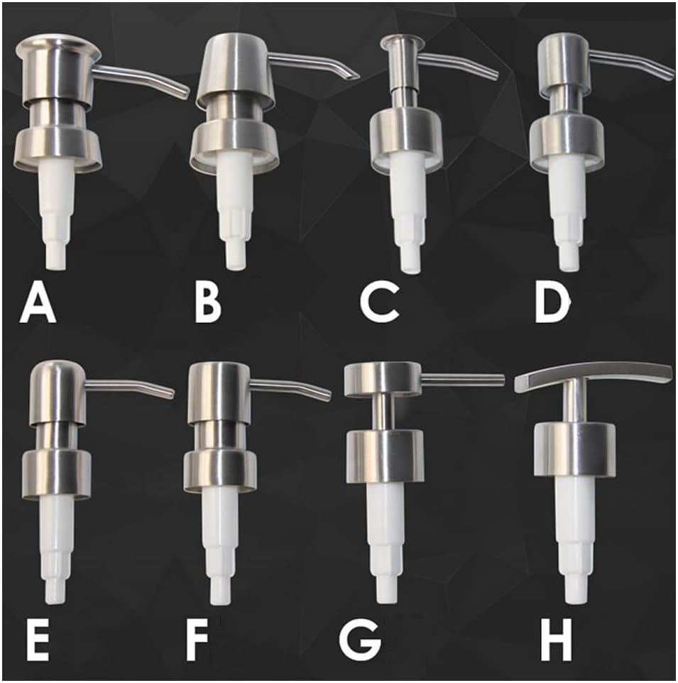 GOOTRADES 2 Pack Soap Pump Replacement, 304 Stainless Steel Soap Dispenser Pump for Bottles