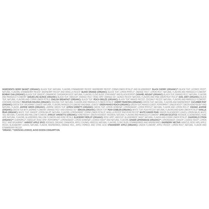 Tea Forte Classic Assortment Single Steeps Loose Leaf Premium Tea Gift Set Sampler, 28 Count Assorted Blends Pre-Portioned Single Serve Pouches, Steeps 12 oz