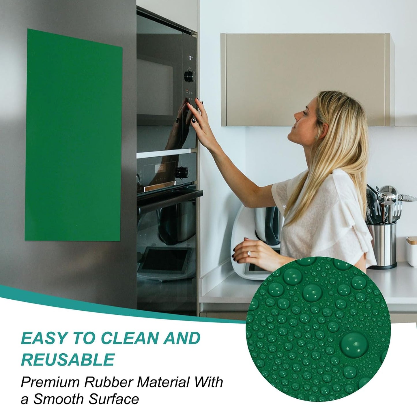 PATIKIL Magnetic Dry Erase Board Sheet for Fridge, 6 Pcs 12 x 8 Inch Erasable Refrigerator Whiteboard for Kitchen for Home Kitchen Organizer Planner Office Storage, Green (0.6mm)