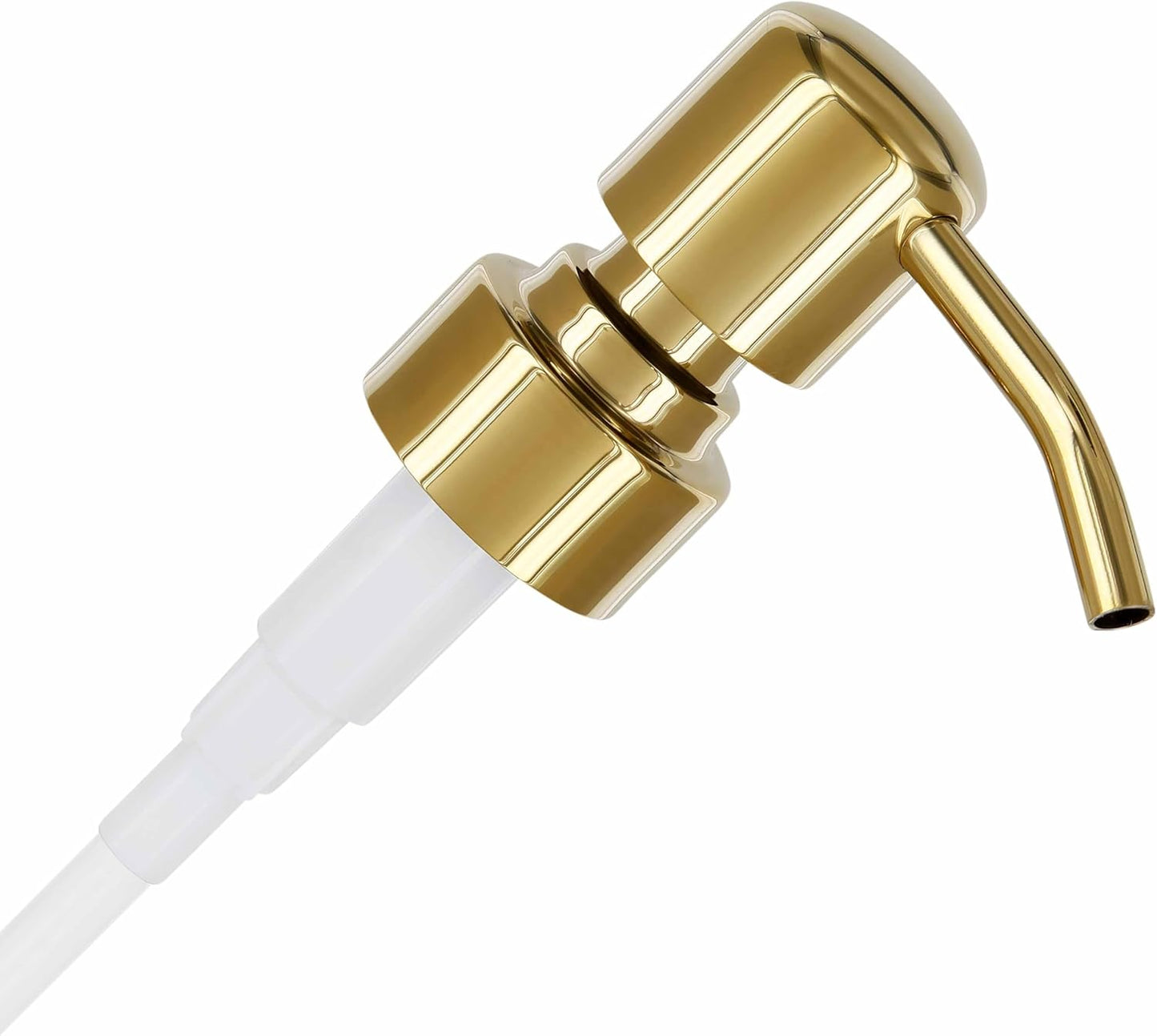 ALTGLAS Stainless Steel Soap Pump 'Zagreb' as Replacement for Liquid Hand Soap Dispensers (Shiny Gold) - Fits e.g. Jack Bottle
