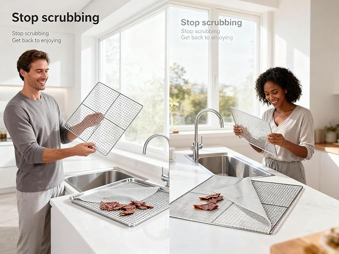 Mesh Dehydrator Sheets for COSORI - by Kispog- 10pcs/stes Silicone Drying Sheets 12x13 inch Compatible with Magic Mill Ivation Chefman ChefWave