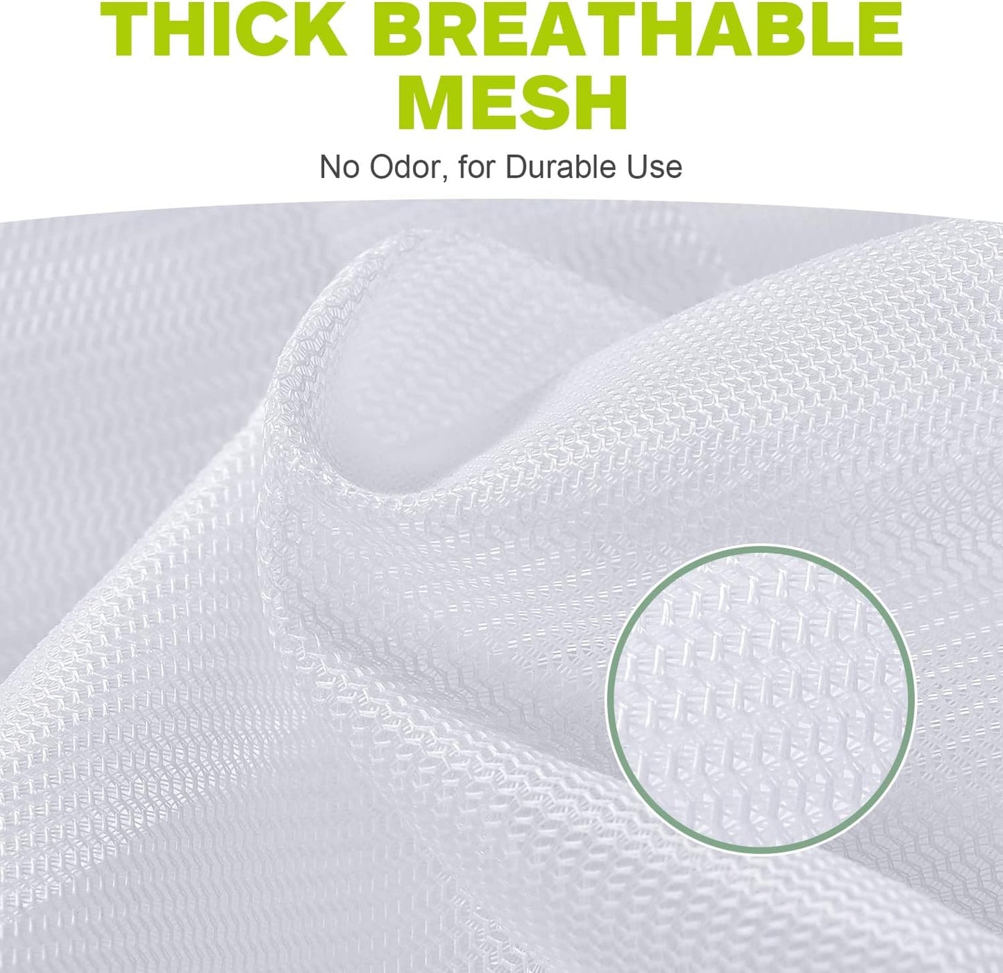 OTraki 2 Pack Mesh Laundry Bag 20x24 Inch Heavy Duty Laundry Fine Mesh Bags Dirty Clothes Drawstring Laundry Wash Bag Delicates Net Storage Travel Bag Machine Washable for College Home Dorm White