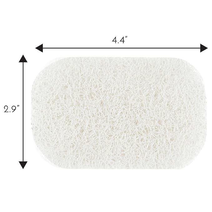 S&T INC. Bar Soap Holder for Kitchen, Bathroom, and Soap Dish, 6 Pack, Clear, 2.9 inches by 4.4 inches