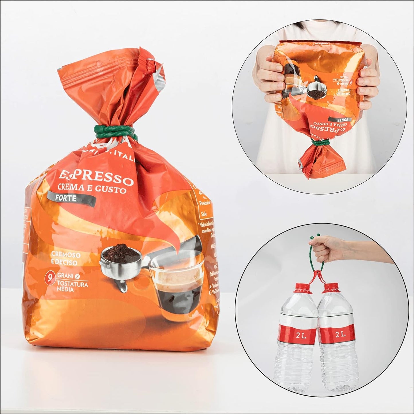 8PCS Silicone Cable Ties 4 Inch Reusable Twist Ties Steel-Core Cable Tie Straps Organizer All Purpose Bendable Cord Tie for Indoor Outdoor Bundling Holding Securing and Wrapping Cables (White)