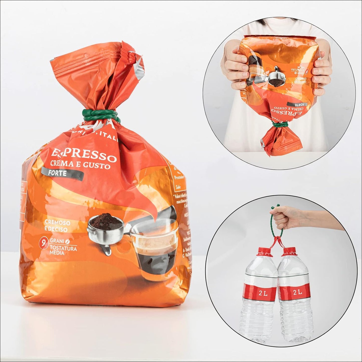 8PCS Silicone Cable Ties 12 Inch Reusable Twist Ties Steel-Core Cable Tie Straps Organizer All Purpose Bendable Cord Tie for Indoor Outdoor Bundling Holding Securing and Wrapping Cables (White)