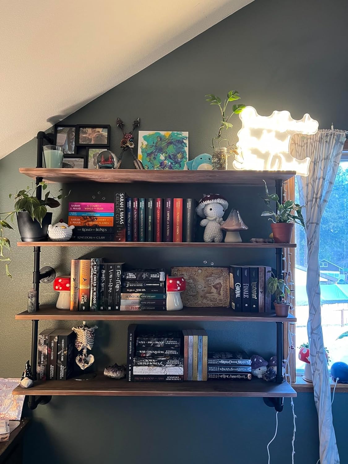 Pipe Shelves Industrial Pipe Shelving Shelves Real Wood Industrial Floating Pipe Shelves with Wood Planks 36 inch Wall Shelves Rustic Hanging Bookshelf Farmhouse Kitchen Bar Shelving