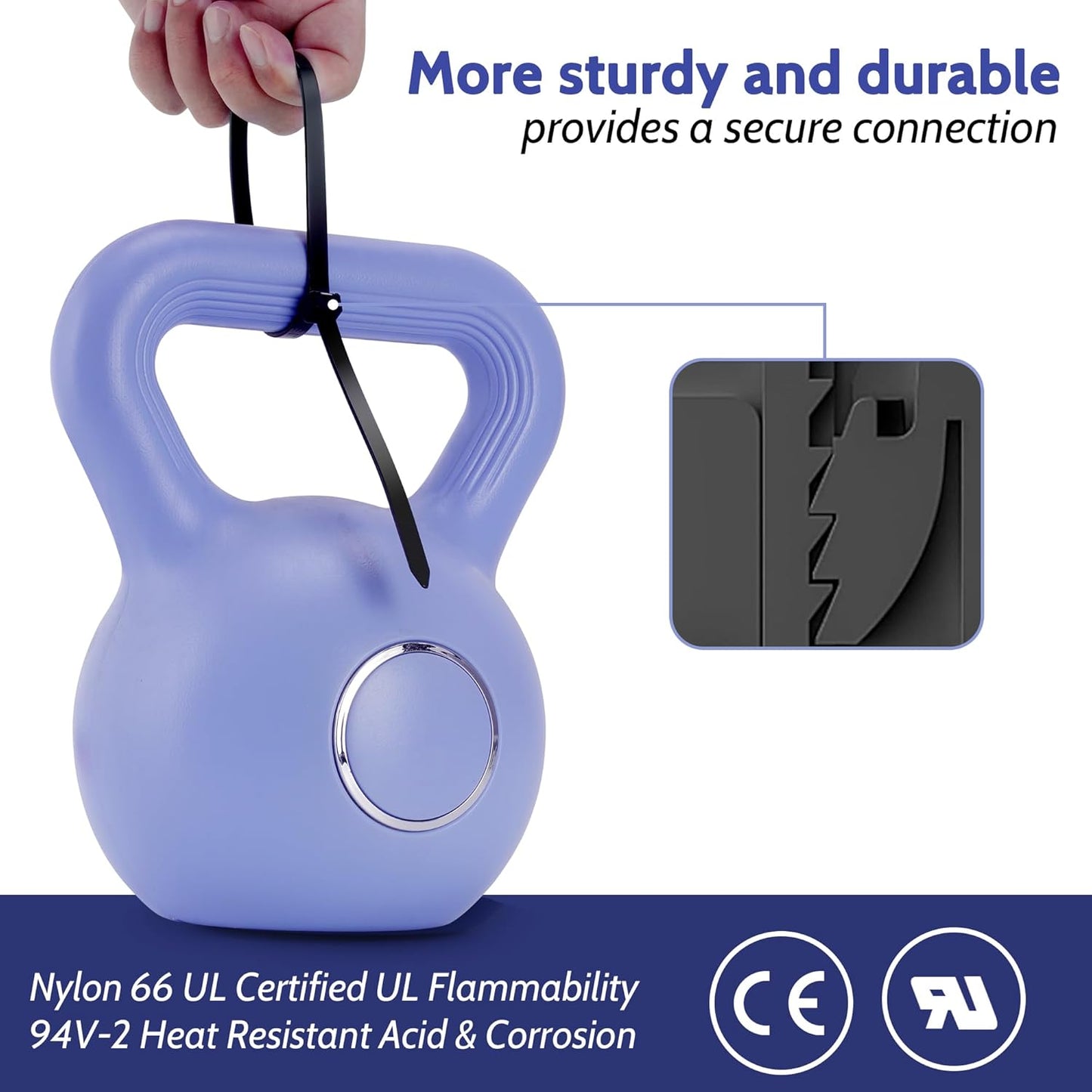 150 Pack Zip Cable Ties (Black and White, Each 75pcs), 11 Inch Self-Locking Nylon Zip Ties, Cable Cord Management, Plastic Wire Ties, Size: 3.4mm*300mm, UV Resistant, UL Listed, for Indoor and Outdoor