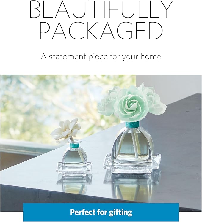 AGRARIA AirEssence & PetiteEssence Flower and Reed Diffuser Set, Luxury Home Fragrance Set, Scented Oil Reed Diffuser Gift for All Occasions