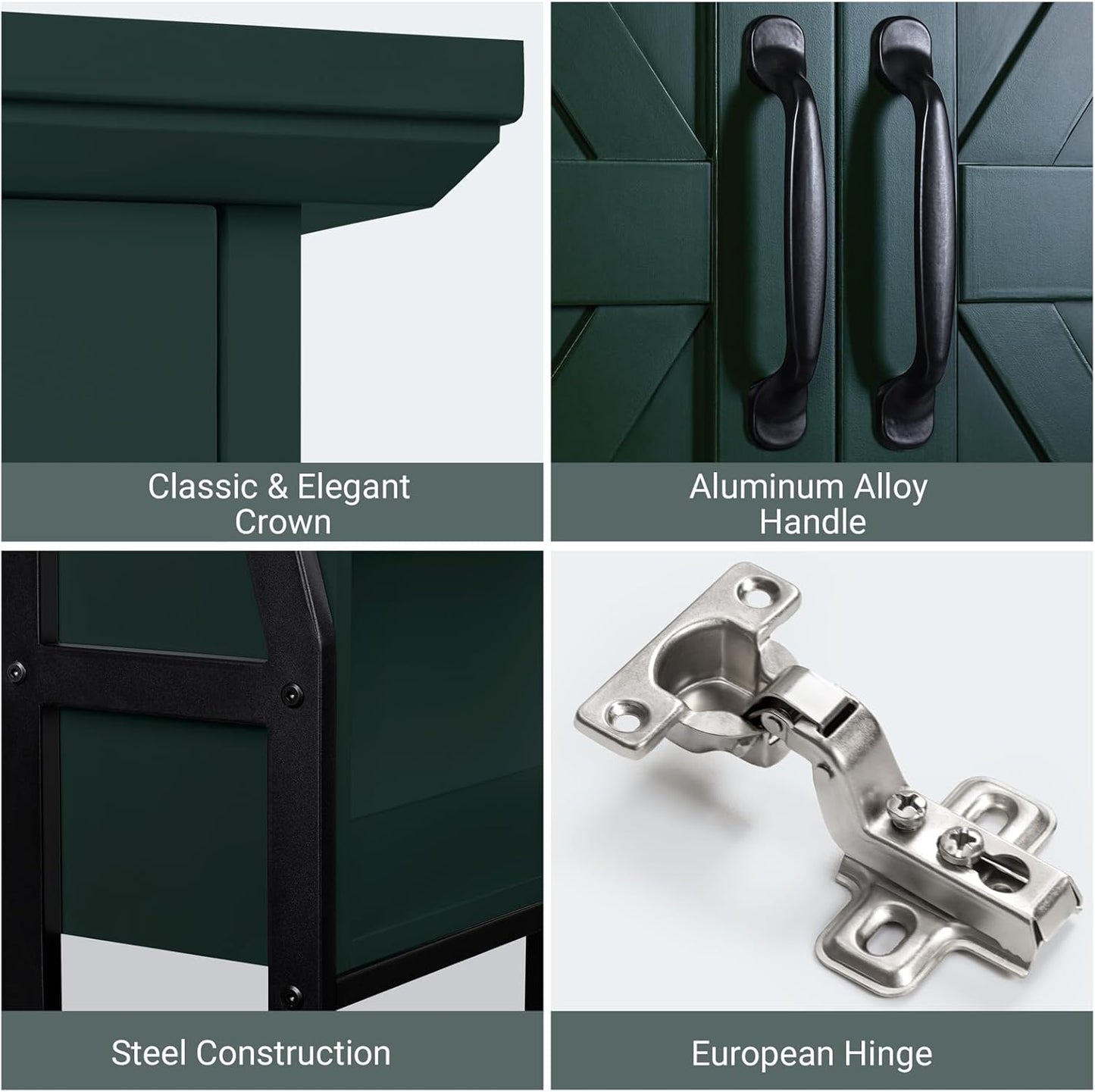 Over The Toilet Storage Cabinet, Over Toilet Bathroom Organizer with Barn Doors Above Toilet Storage Cabinet Spacesaver Behind Toilet Bathroom Organizer (Forest Green)