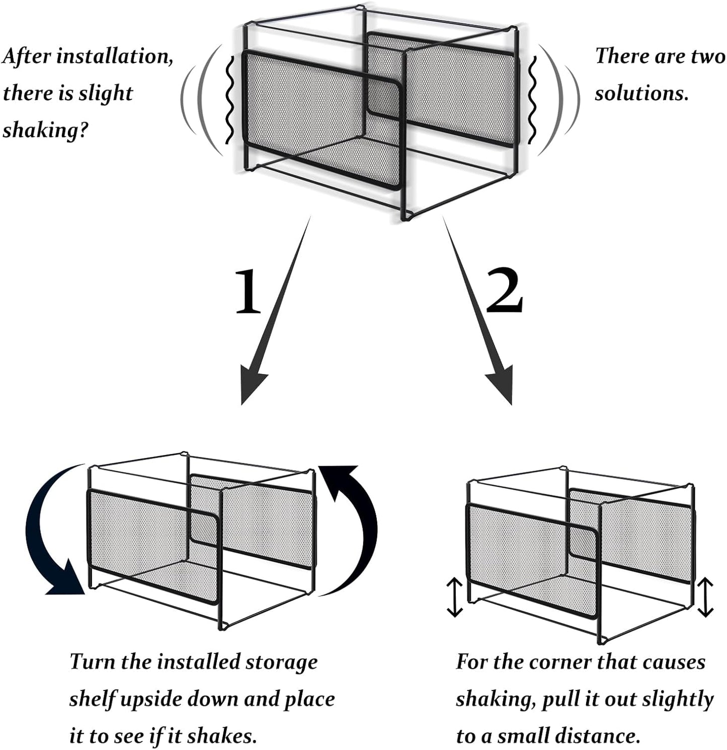 Comix Hanging File Organizer, Letter Size File Folder Organizer with Metal Mesh, Space-Saving File Folder Storage Box for Home Office Supplies(2 Packs)