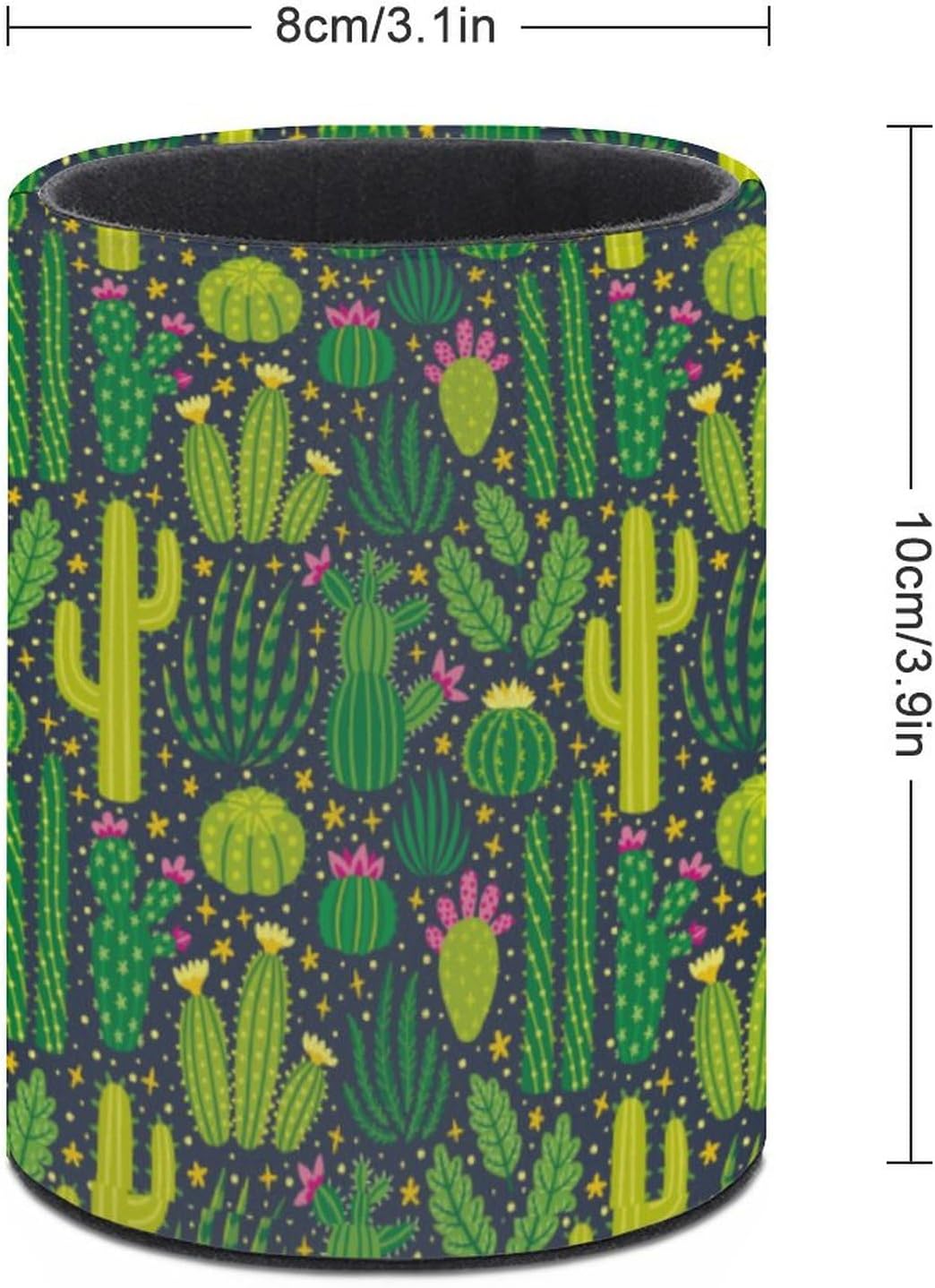 Cactus Pen Holder Pencil Organizer Cute Pencil Cup Desk Decor Makeup Brush Holder PU Multifunctional Office Suppliesfor Home Classroom School