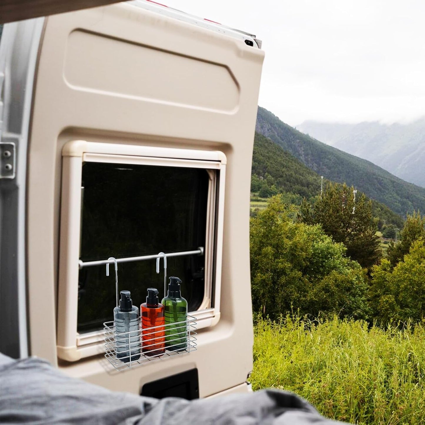 11.02" Shower Caddies,Hanging Shower Rack Bathroom Storage Rack,304 Stainless Steel Rust Proof,Total height 12"/30.5cm