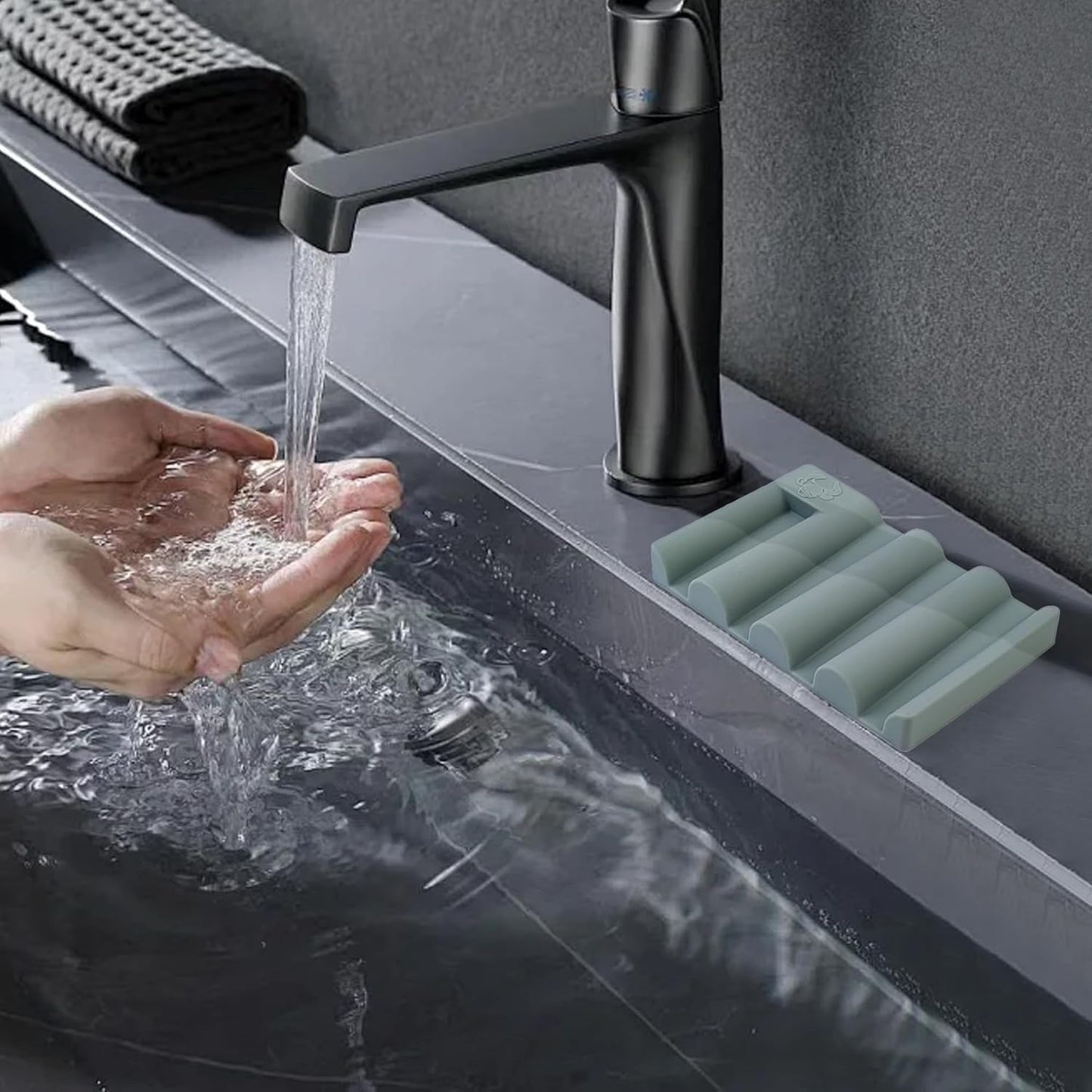 Soap Dish for Shower, Bathroom & Kitchen – Non-Slip, Self-Draining Design to Keep Soap Dry, Extend Soap Life – Easy to Clean, Compact & Durable (Green, 2 pcs)