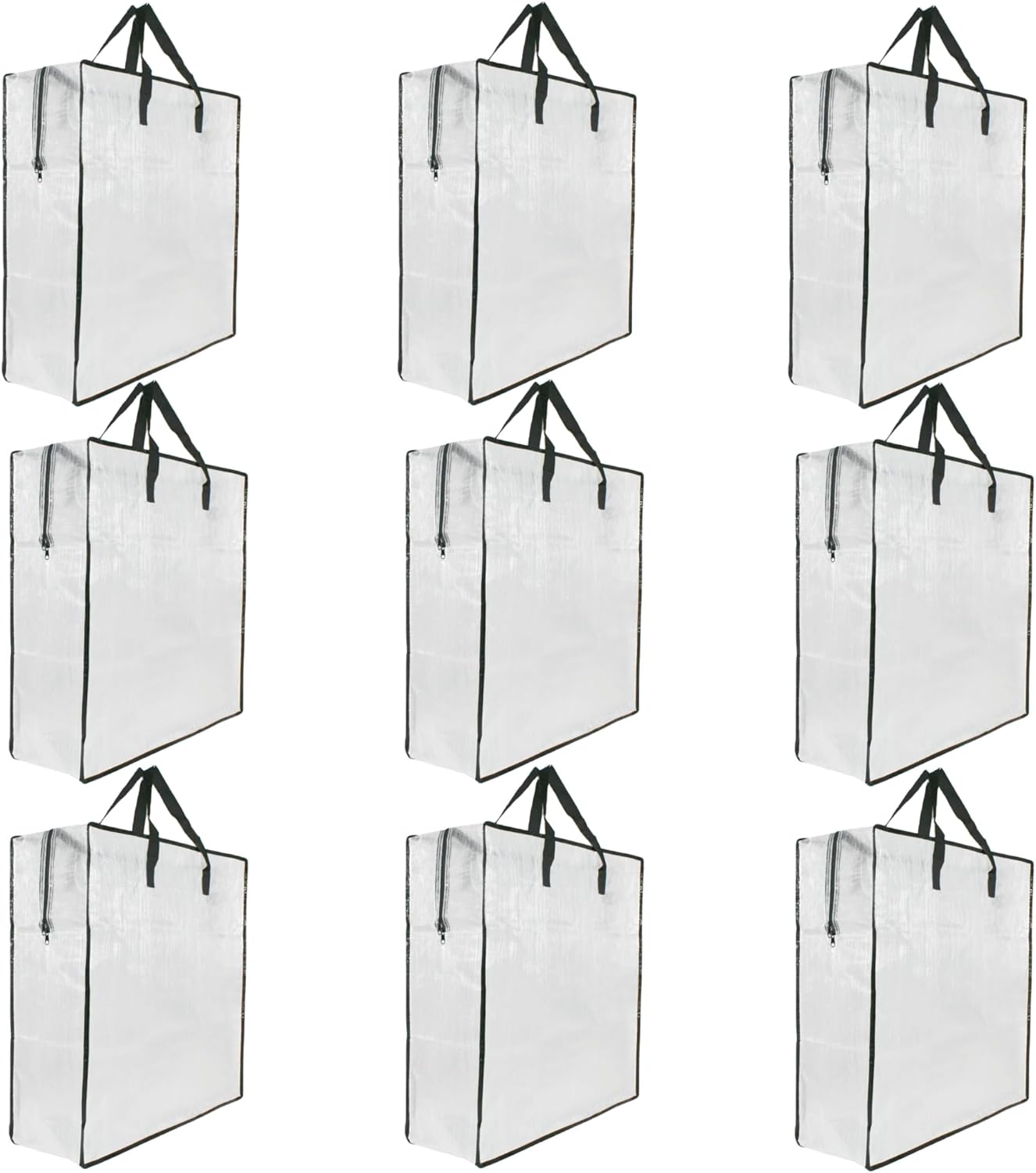 9 Pack Clear Storage Bags with Zipper and Handles, Blanket Bags For Closet Storage, Moving and Packing Supplies for College, Underbed Storage Organizer for Clothes Pillow Bedding Christmas Wreath