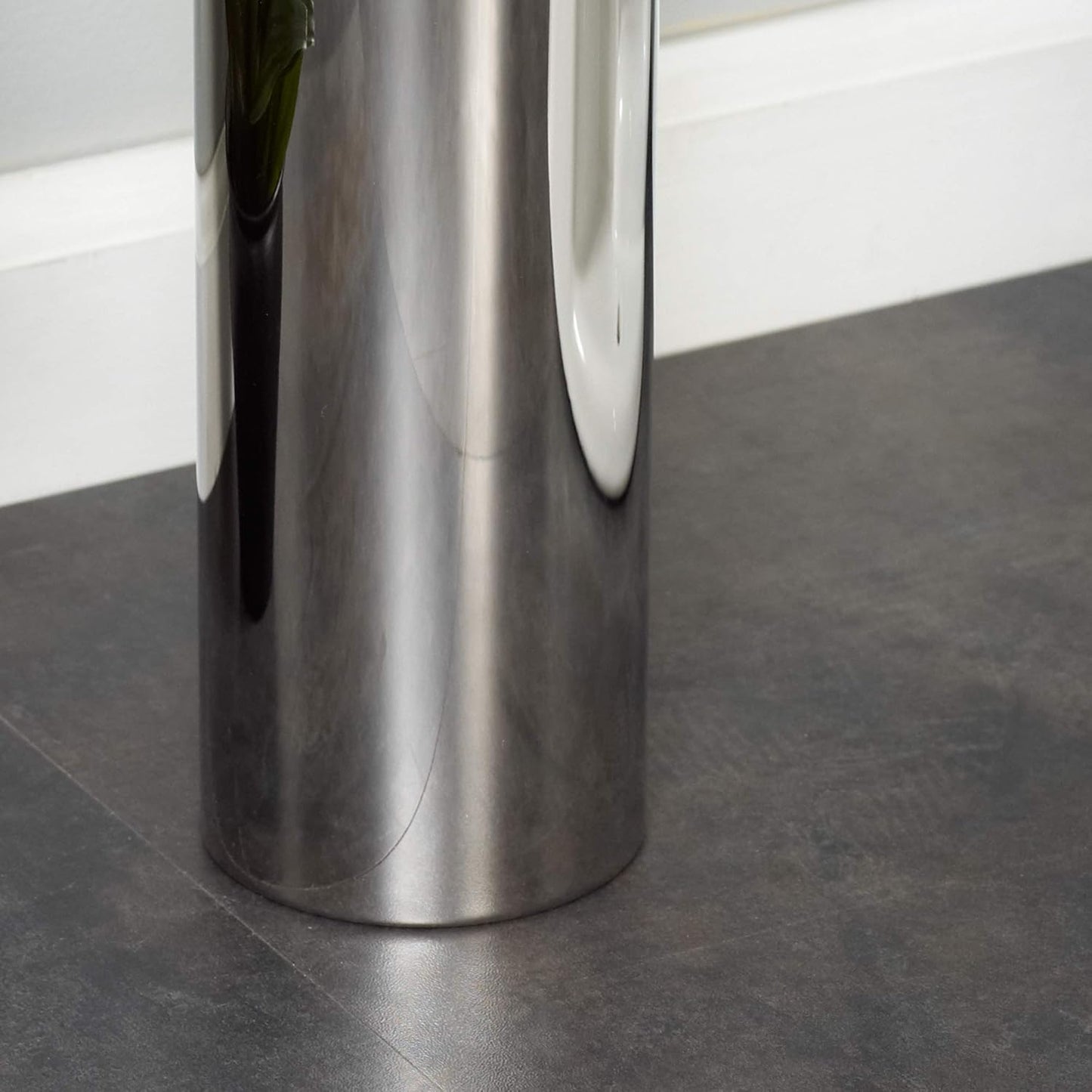 Zenna Home Toilet Brush and Holder Set, Rust Resistant Stainless Steel Toilet Bowl Brush, Discreet Bathroom Cleaning Scrubber with Stiff Bristles, Stainless Steel (Pack of 4)