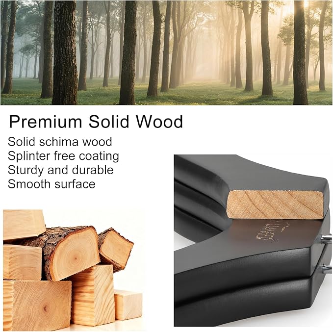 TOPIA HANGER Wooden Coat Hangers 12 Pack, Premium Wood Suit Sweater No Shoulder Bump Hangers, 360° Swivel Hook and Cut Notches Clothes Hangers for Sweater, Hoodie, Shirts, Jackets, Dress, Black CT84B