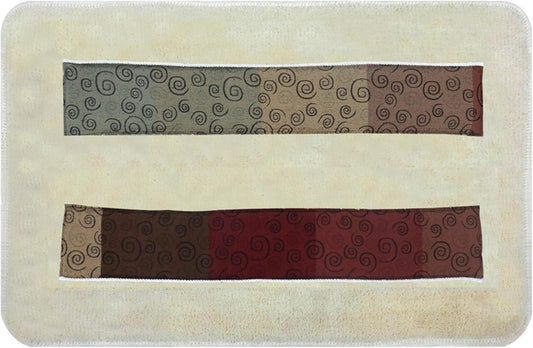 Zahari Home Miramar Bathroom Rug Luxury Bath Rug Washable Beautiful Shower Mat Unique Design Stylish Multi Color Bath Bath Rug Shower Tub Decor