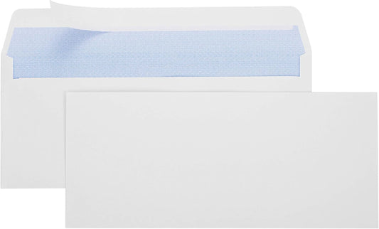 500#10 Envelopes SELF SEAL Business Envelope Windowless Design, Security Tint Pattern for Secure Mailing, Invoices, Statements & Legal Document Mailing Envelopes, 4-1/8 x 9-1/2"- White