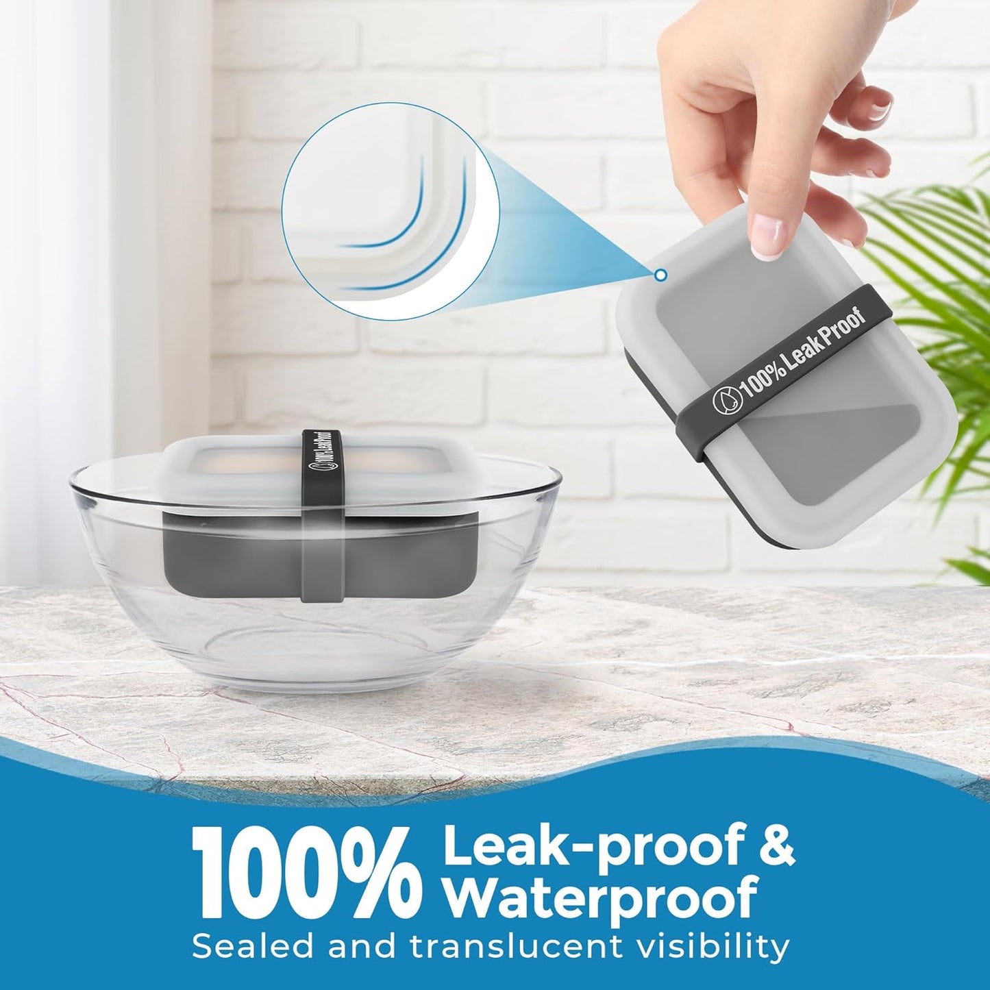 Compact Leakproof Travel Soap Case with Lid & Silicone Strap - Portable Draining Soap Bar Holder for Gym, Bathroom, Camping - Lightweight Silicone Soap Dish Container (Black)