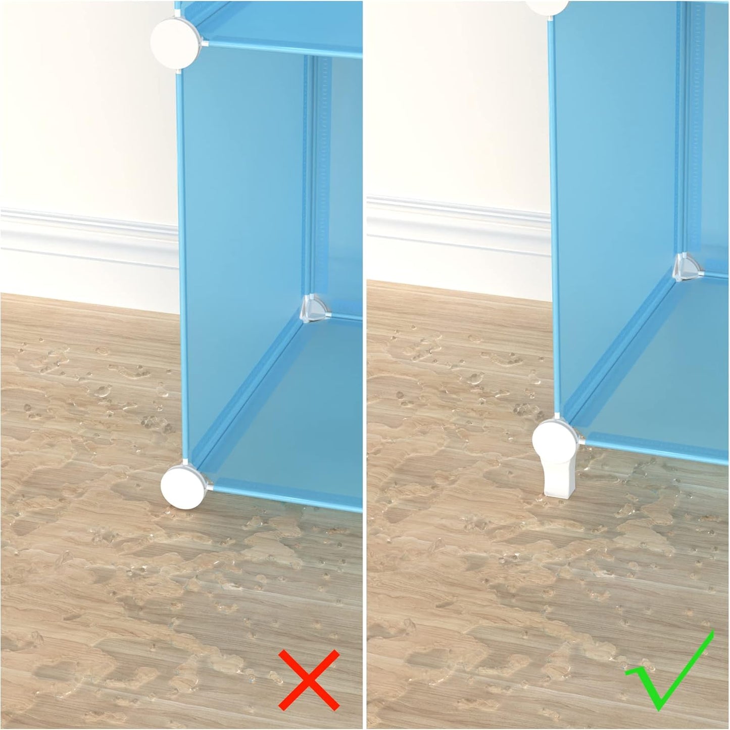 HOMIDEC Cube Storage Organizer 16-Cube Closet Organizer, Portable Closet Organizer Cubes Shelves for Clothes, Bedroom, Wardrobe, Kids Room, Bookshelf for Kids