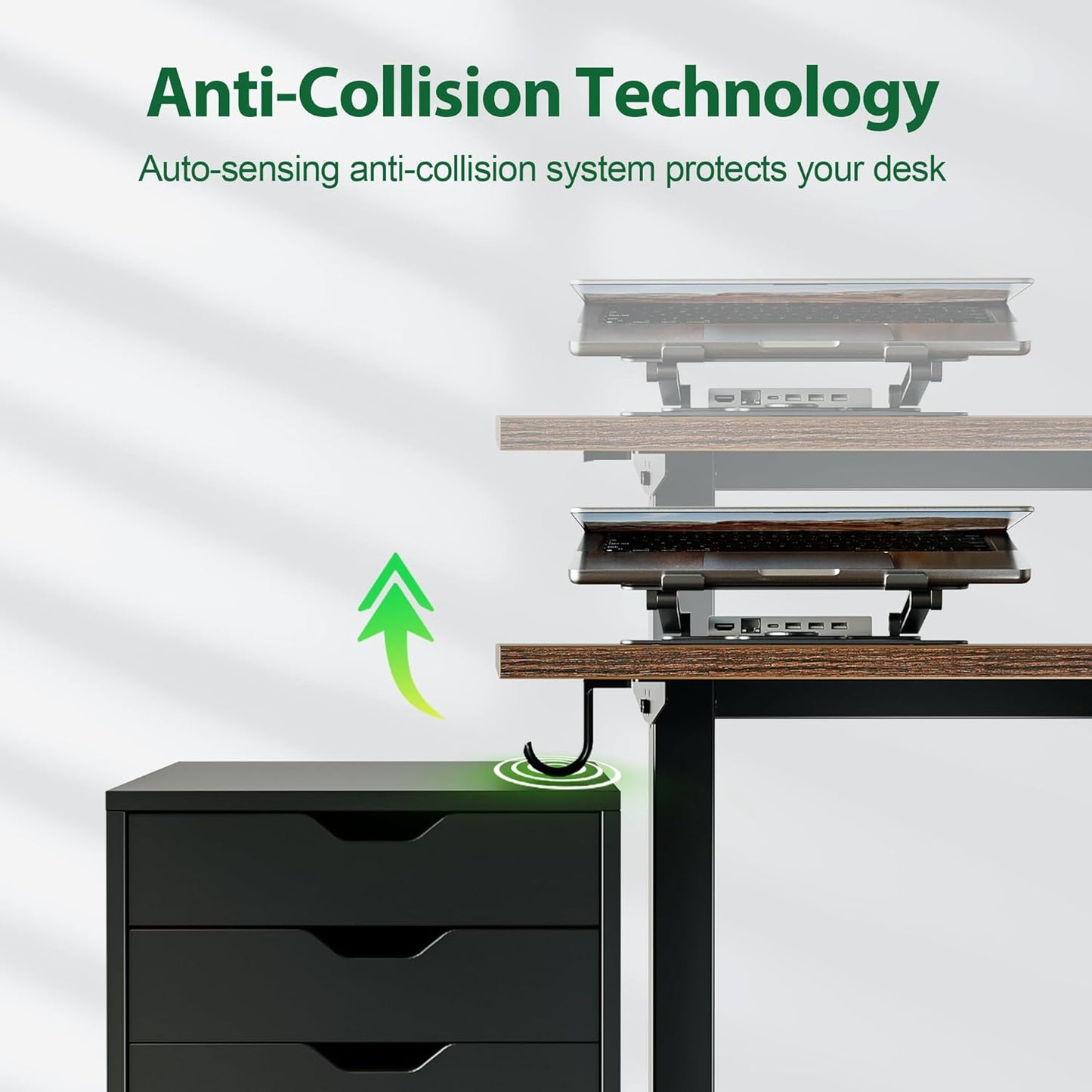 Agilestic Electric Standing Desk, Large 71 x 24 Inches Height Adjustable Desk, Sit Stand Up Workstation for Home Office, Ergonomic Rising Gaming Computer Table with Memory Preset, Rustic Brown