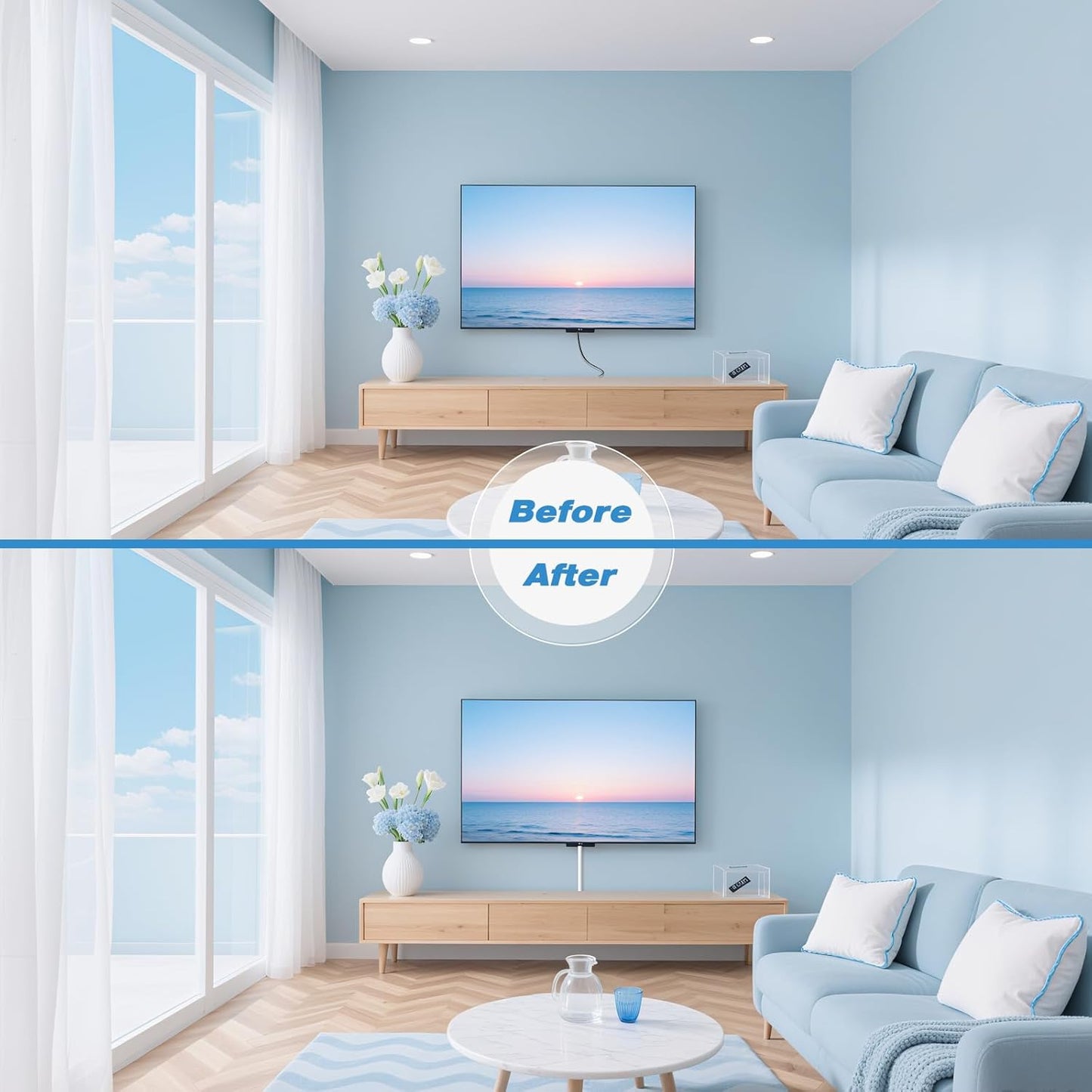 78" Silicone Cord Hider for 1 Cord,Flexible Side-Opening Self-Adhesive Cord Covers for Wires on Wall Mount TV,Easier Setup for Home Office Cable Management Wire Hider,0.54" W x 0.39" H,White