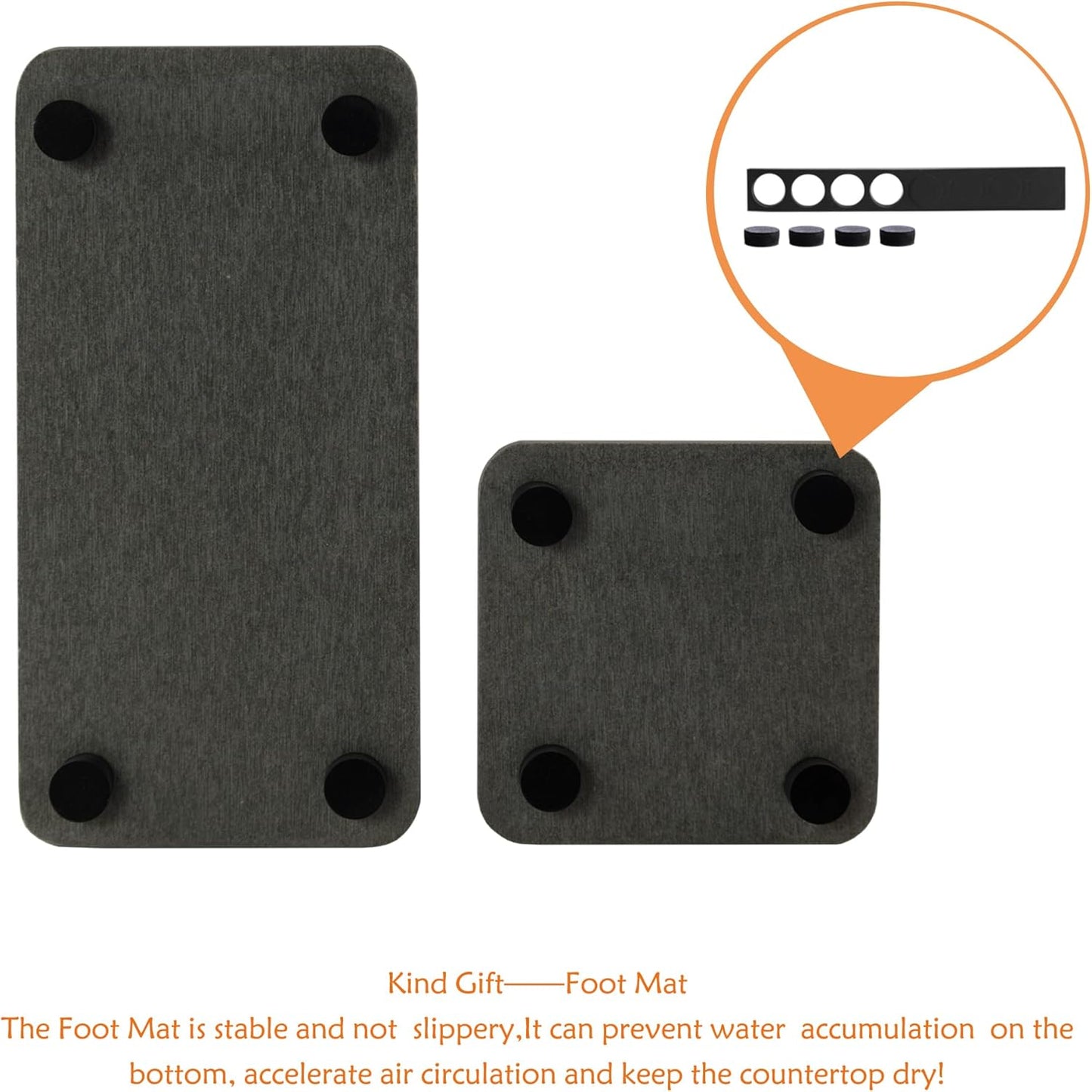 Set of 4 Water Absorbent Diatomite Coasters, Diatomaceous Earth Kitchen Soap Dish, Bathroom Trays, Water Absorbing Stone Used for Hand Soaps & Plants & Toiletries in The Modern Home