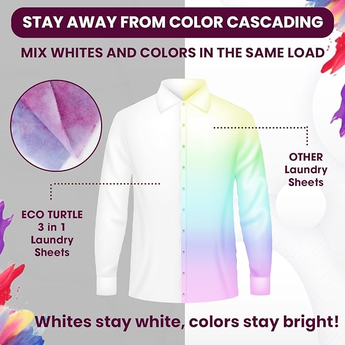 Bundle: Laundry Detergent Sheets & 3-in-1 Laundry Detergent, Fabric Softener, Color Catcher Sheets, Plastic Jug-Free, Easy-to-Use, Eco-Friendly, Laundry Washing Concentrated Liquidless Laundry Soap