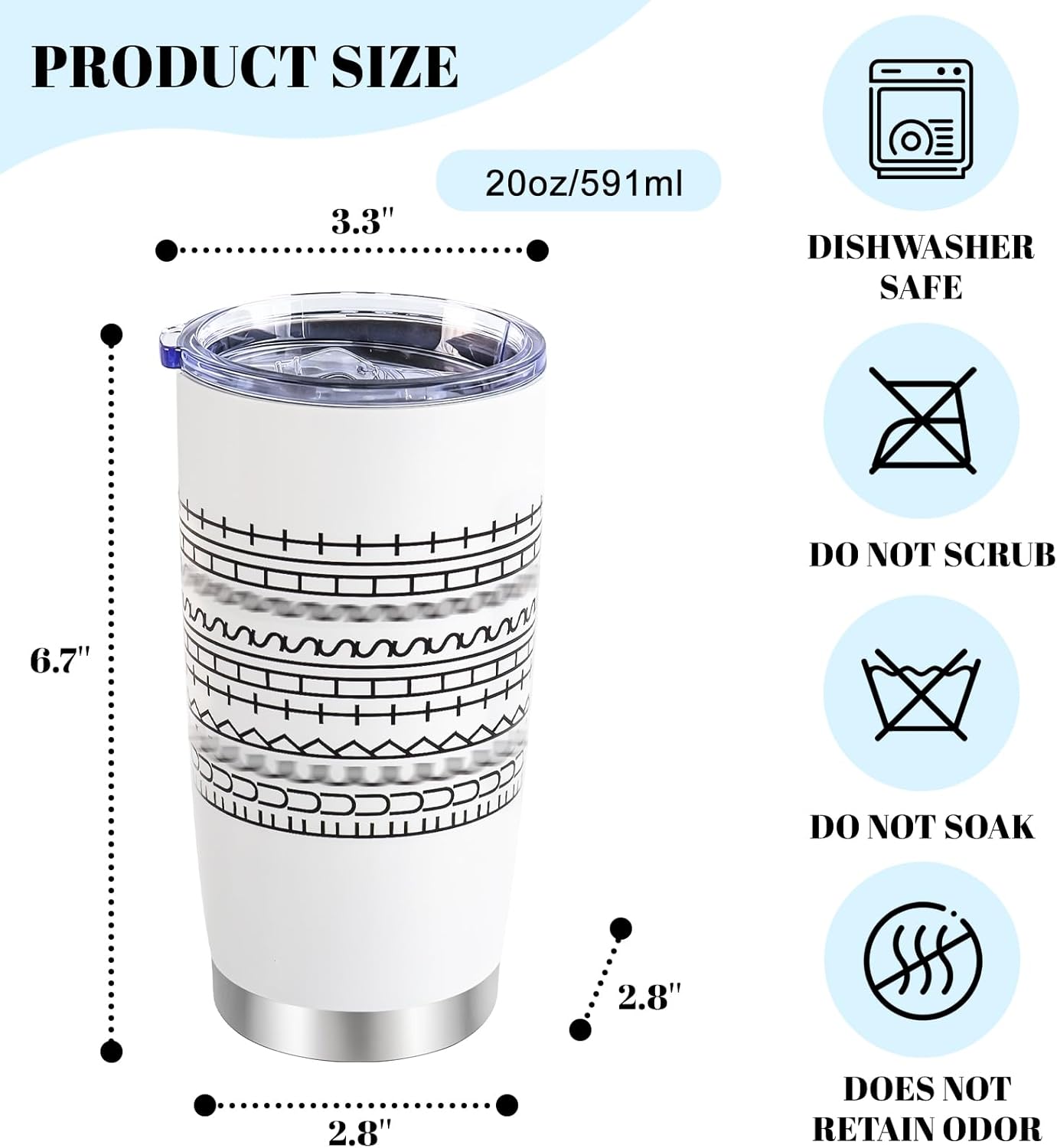 Hidden Message Coffee Mug 20oz, Gift for Work Bestie, Funny Coffee Mug, Modern Coffee Lover Gift for Friends, Family, Coworkers (White)