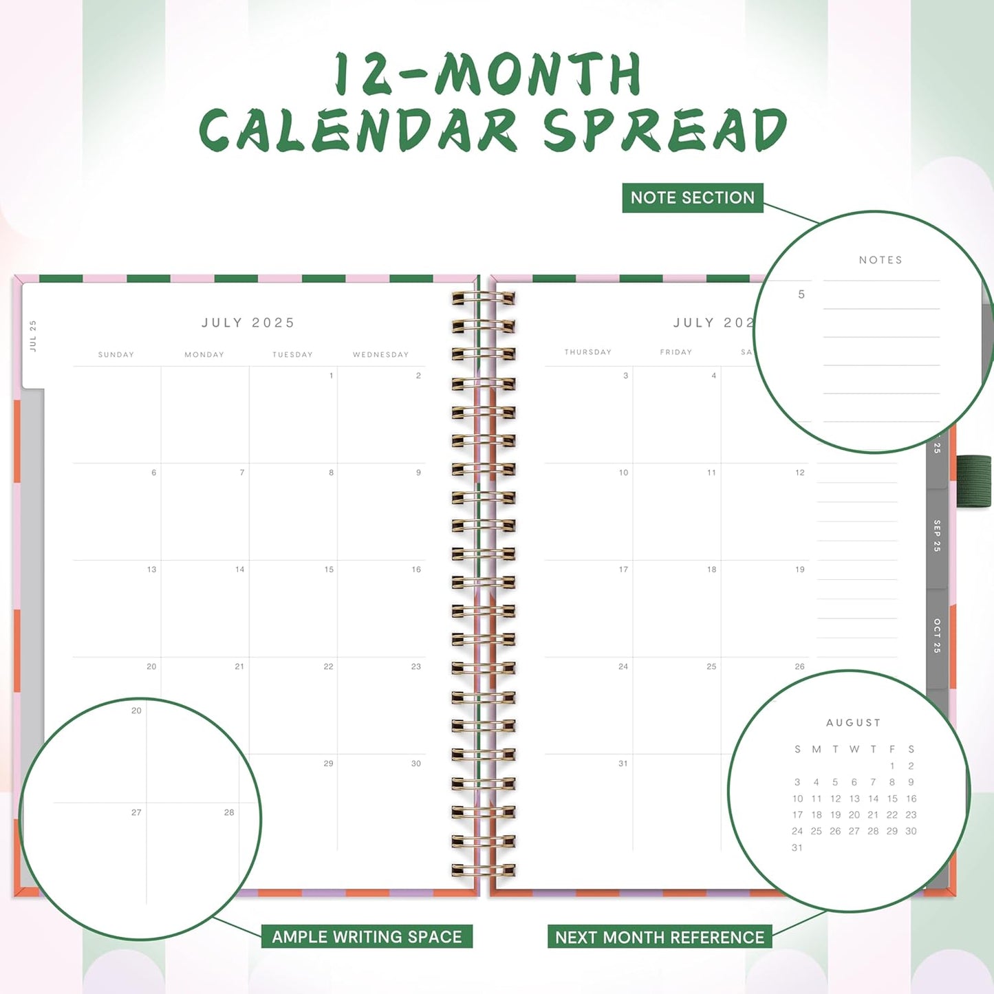 And Per Se Teacher Planner 2025-2026 Academic Year -Teacher Lesson Planner from July 2025 to June 2026, 8.5" x 11", Weekly & Monthly Planning for Teachers with Monthly Tabs, Stickers (Color Block)