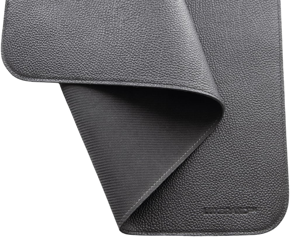 Luxbrand Genuine Leather Desk Mat Set – Handmade in Italy Large Desk Pad & Mouse Pad, Real Leather Desk Blotter for Office & Home, Elegant Gift Idea