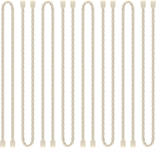 8PCS Silicone Cable Ties 18 Inch Reusable Twist Ties Steel-Core Cable Tie Straps Organizer All Purpose Bendable Cord Tie for Indoor Outdoor Bundling Holding Securing and Wrapping Cables (White)