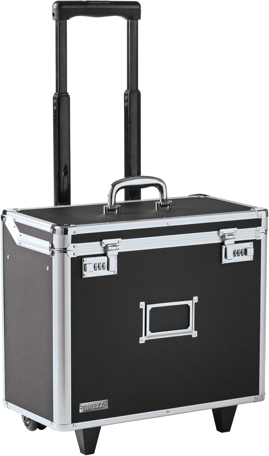 Vaultz Locking Mobile Business Case, Legal Size, 14.5 x 13.5 x 11 Inches, Black (VZ00194)