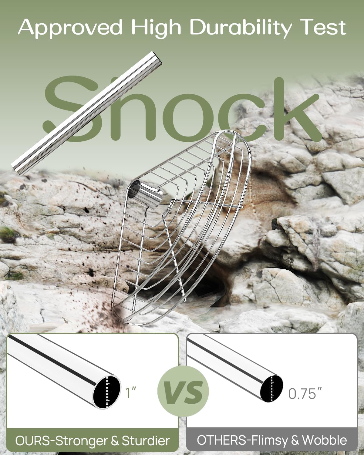 ALLZONE Corner Shower Caddy Tension Pole, 4-Tier Adjustable Shelves, Rustproof Bathroom Shower Organizer Corner for Inside Shower Storage, Tension Mounted, 56 to 113 Inch Height, Sliver