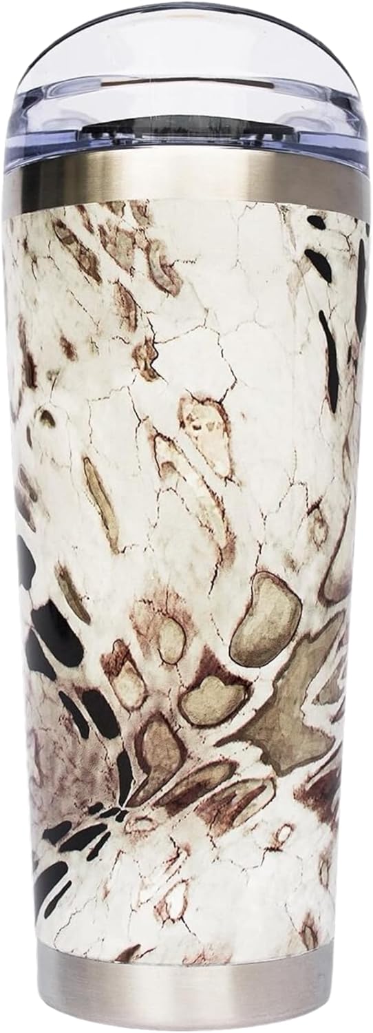 Classic Premium Stainless Steel Tumbler with 12-Hour Temperature Control, Tritan Lid, and BPA-Free Construction | Whiteout Prym 1, 26 oz