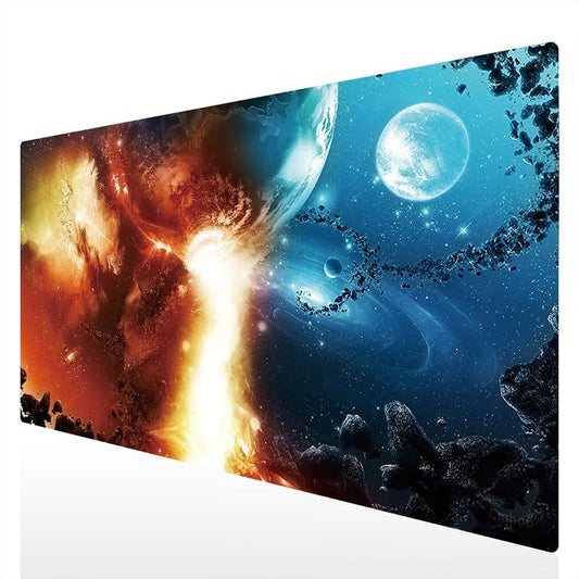 XXL Professional Large Mouse Pad & Computer Game Mouse Mat (35.4x15.7x0.1IN, 90x40 fireball007)
