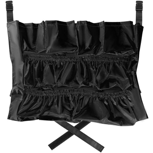 MOLIGOU Trash Can Caddy Bag, 12 Pockets Garbage Can Caddy Organizer Bag for Cleaning Tools and Supplies, Fits 20-44 Gallon Can (Black)