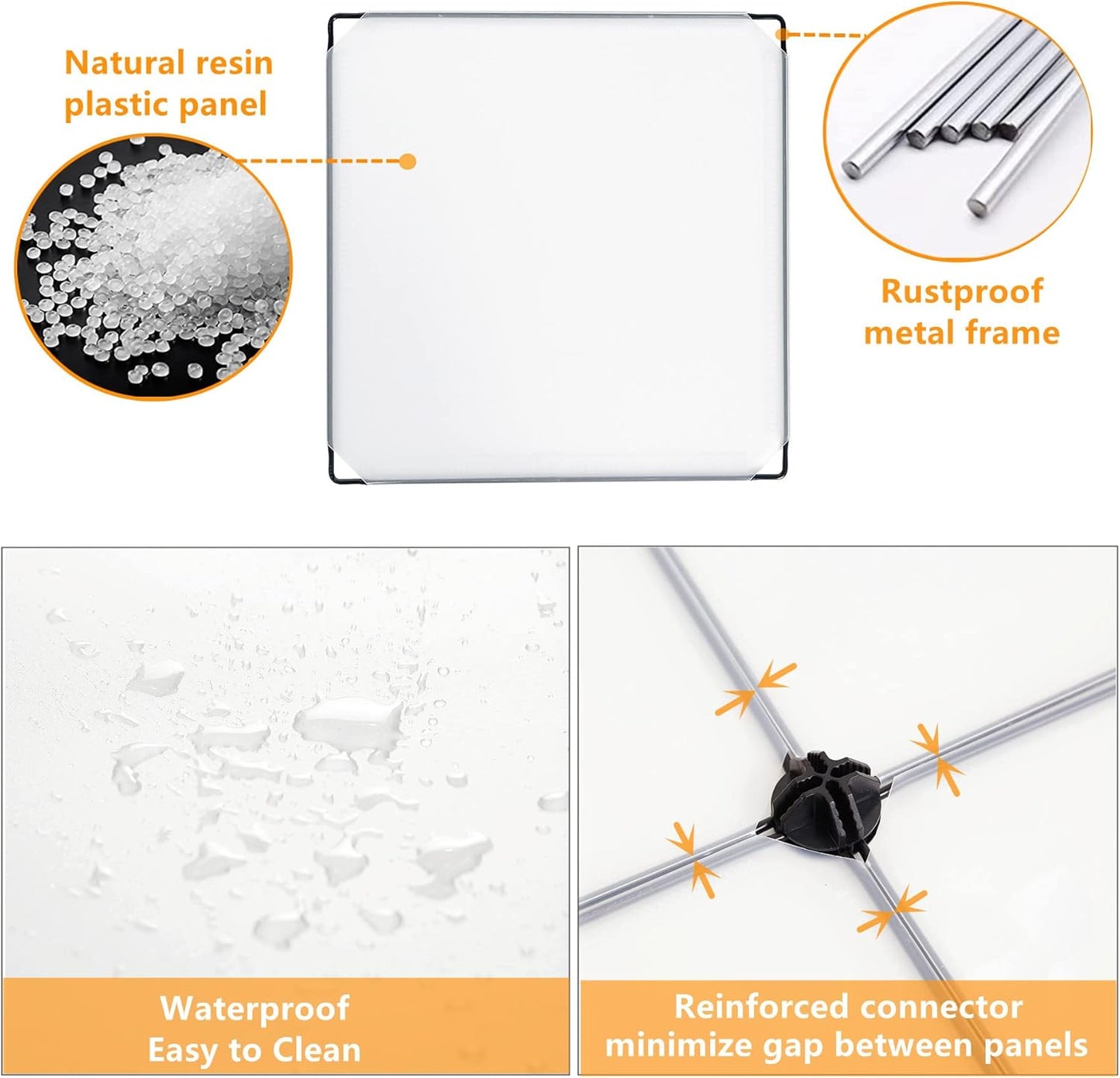 AWTATOS 12 Cube Storage Organizer with Doors, DIY Plastic Closet Shelf, Modular Bookshelf, Stackable Shelving Rack for Bedroom, Living Room, Translucent ULPZ011