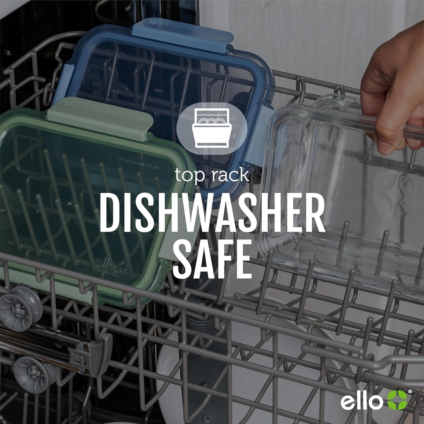 Ello Color Lock 8PC Mixed Glass Food Storage Sets, Leak-Proof Glass Food Storage Containers with Airtight BPA-Free Plastic Lids, Dishwasher, Microwave, and Freezer Safe, Desert Festival