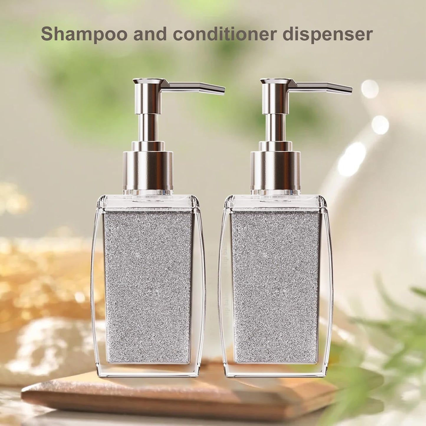 White Soap Dispenser with Refillable Plastic Pump for Bathroom Sink or Kitchen Counter, Ideal for Hand Soap, Liquid Soap, Dish Soap, or Lotion Use