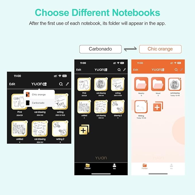 Smart Pen and Notebook - Smartpen Writing Set, Digital Smart pens for Note Taking, Real-time Sync for Digitizing, Storing, and Sharing Paper Notes, Compatible with ipad, iPhone and Android Smartphone