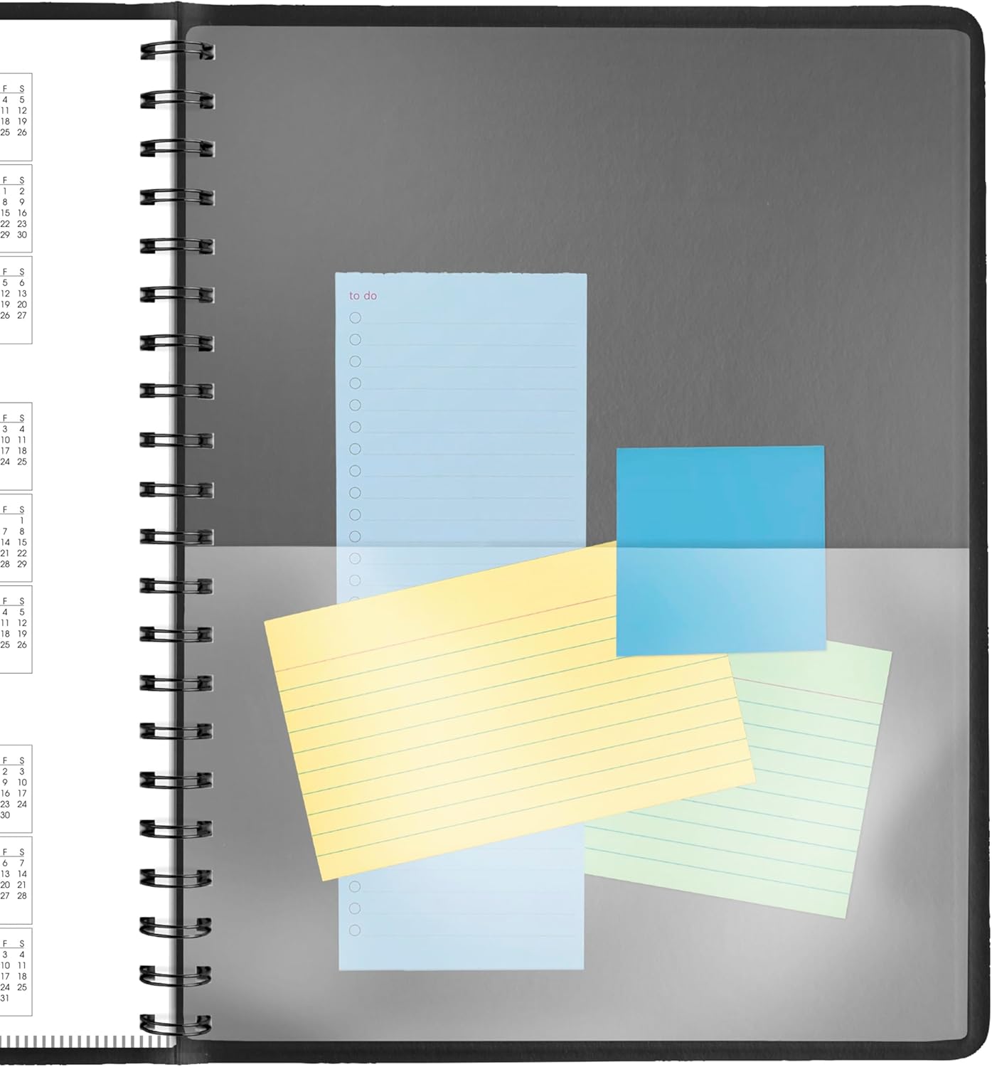 AT-A-GLANCE 2026 Appointment Book Planner, Daily, 8" x 11", Large, Four Person Group, Black (708220526)