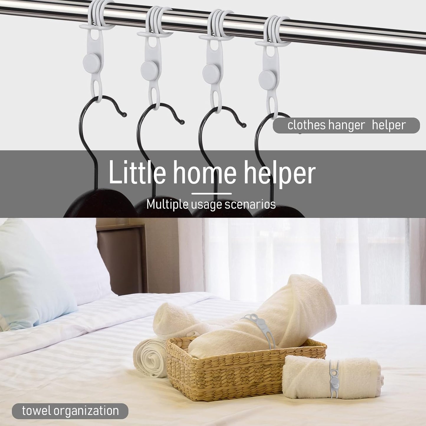 Nuanchu 40 Pcs Silicone Cable Ties Reusable Holder Adjustable Straps Multipurpose Charging Cable Organizer for Fastening Charging Cords Wires(7.1 Inch,Gray)