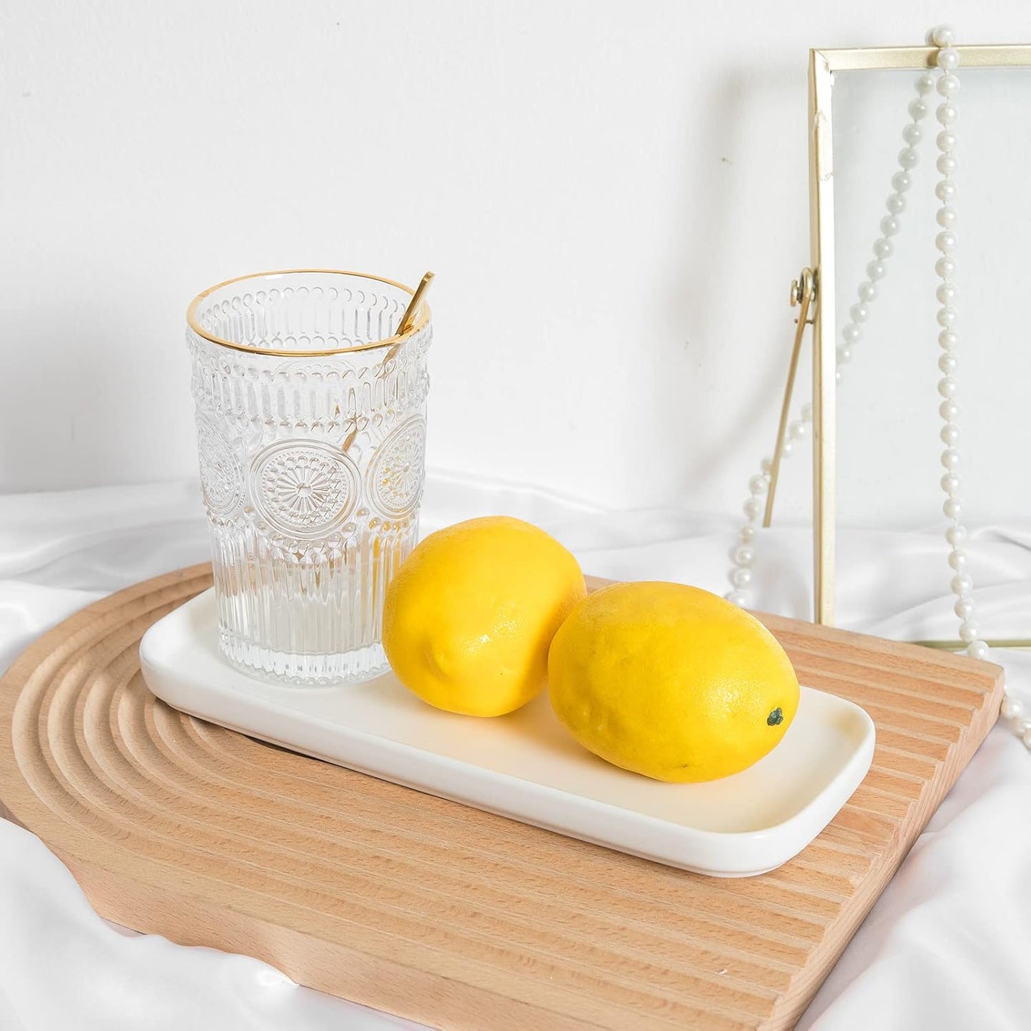 CosyCorner Ceramic Bathroom Tray, White, 9.8in x 3.9in x 0.7in