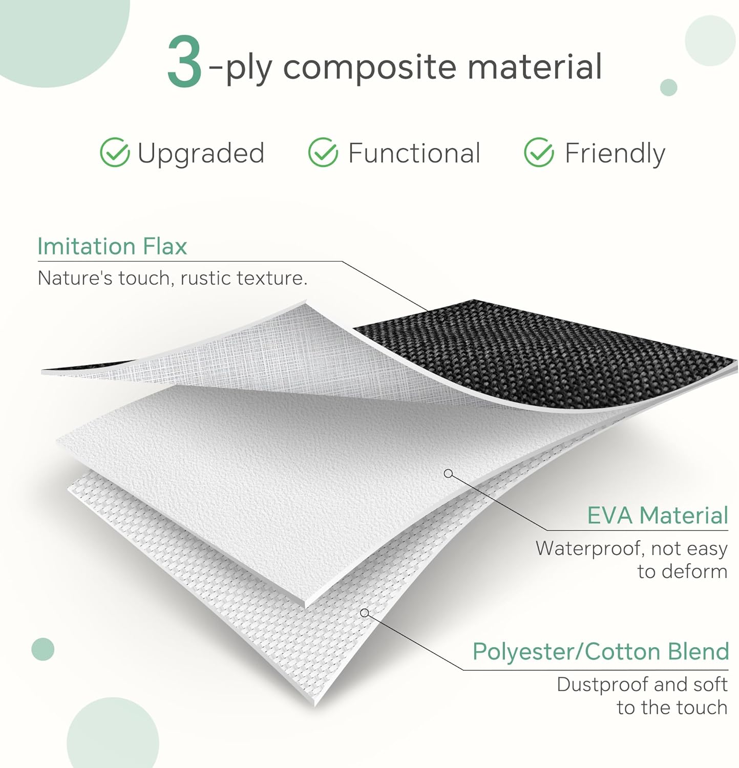 Cube Storage Baskets 6 Pack, 11x11 inch Foldable Cube Storage Bins with Leather Handles for Shelf Closet Nursery Toys (White/ Black)