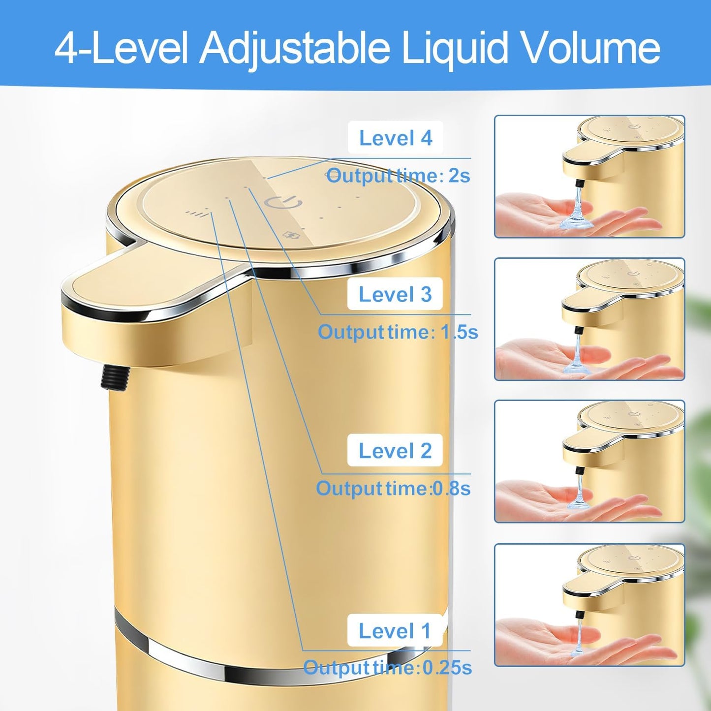 Automatic Liquid Soap Dispenser Bathroom Kitchen Dish Liquid Body Shampoo Shower Gel Hand Free Liquid Wall Mount Touchless Soap Dispenser 380ml Auto Liquid Dispenser Sylfu