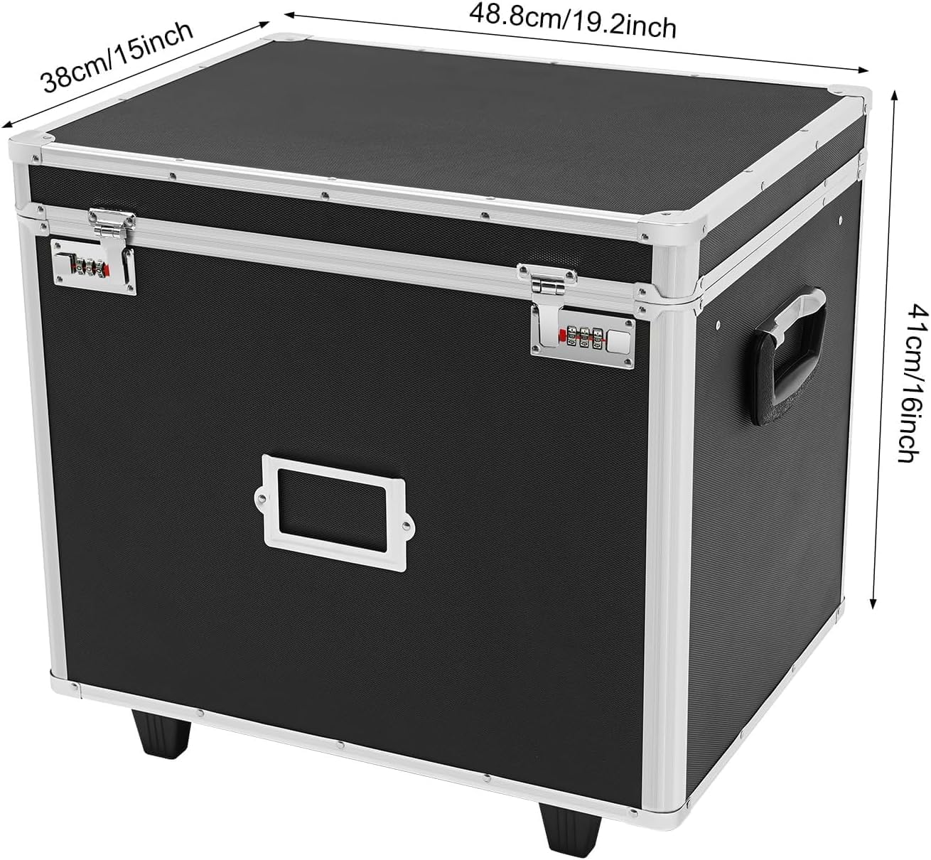 Locking Mobile Business Case,Fireproof File Cabinets for Document Safety,File Organizer Storage Box,Fireproof Document Box with Lock for Filing Office Documents