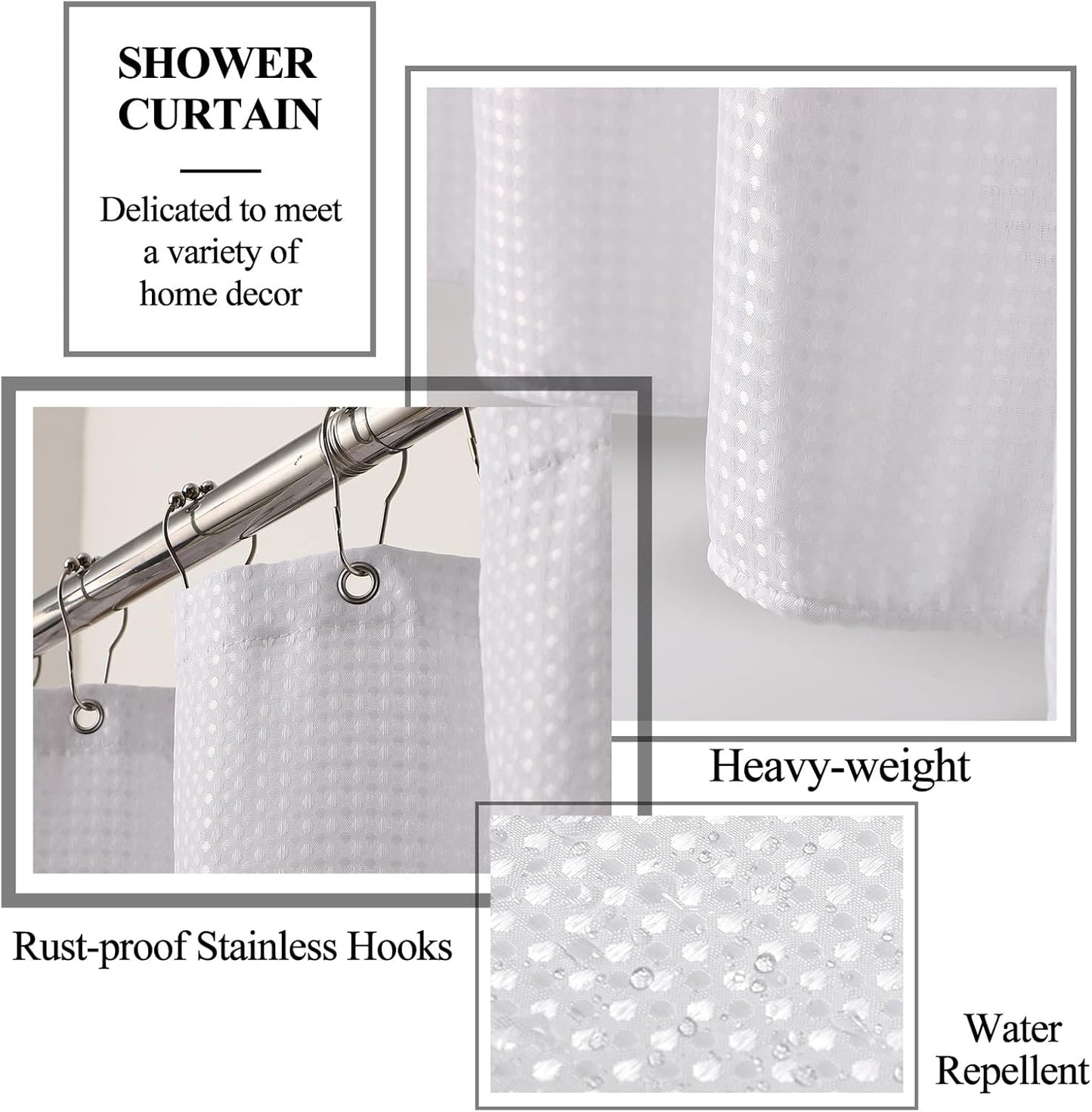 21 Pcs Bathroom Accessory Set with Waterproof Shower Curtain and Non Slip Mat,Resin Bath Set with Toothbrush Holder and Lotion Soap Dispenser,Bathroom Countertop Organizer Set for Home Apartment