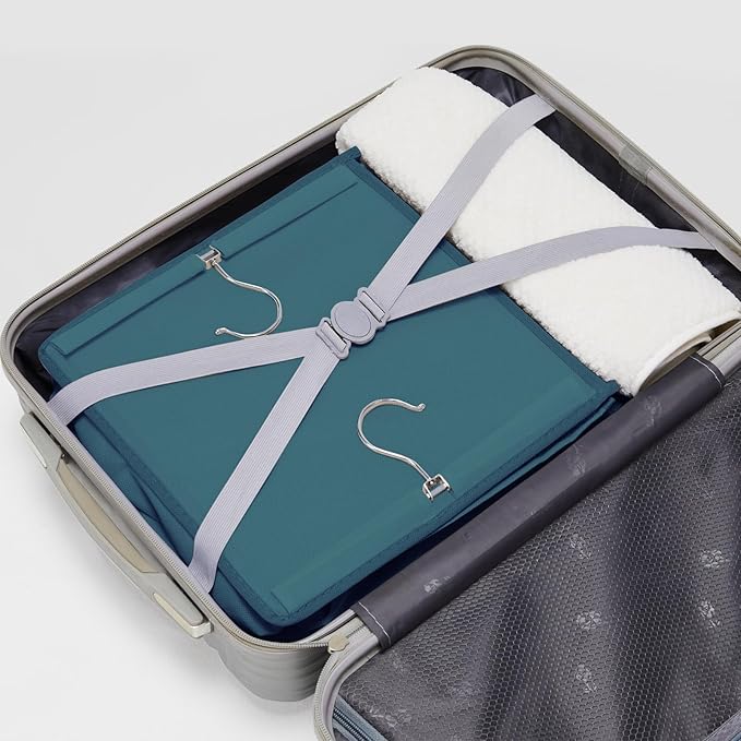 YOUDENOVA Hanging Closet Organizer, 6-Shelf Closet Hanging Storage Shelves, Green