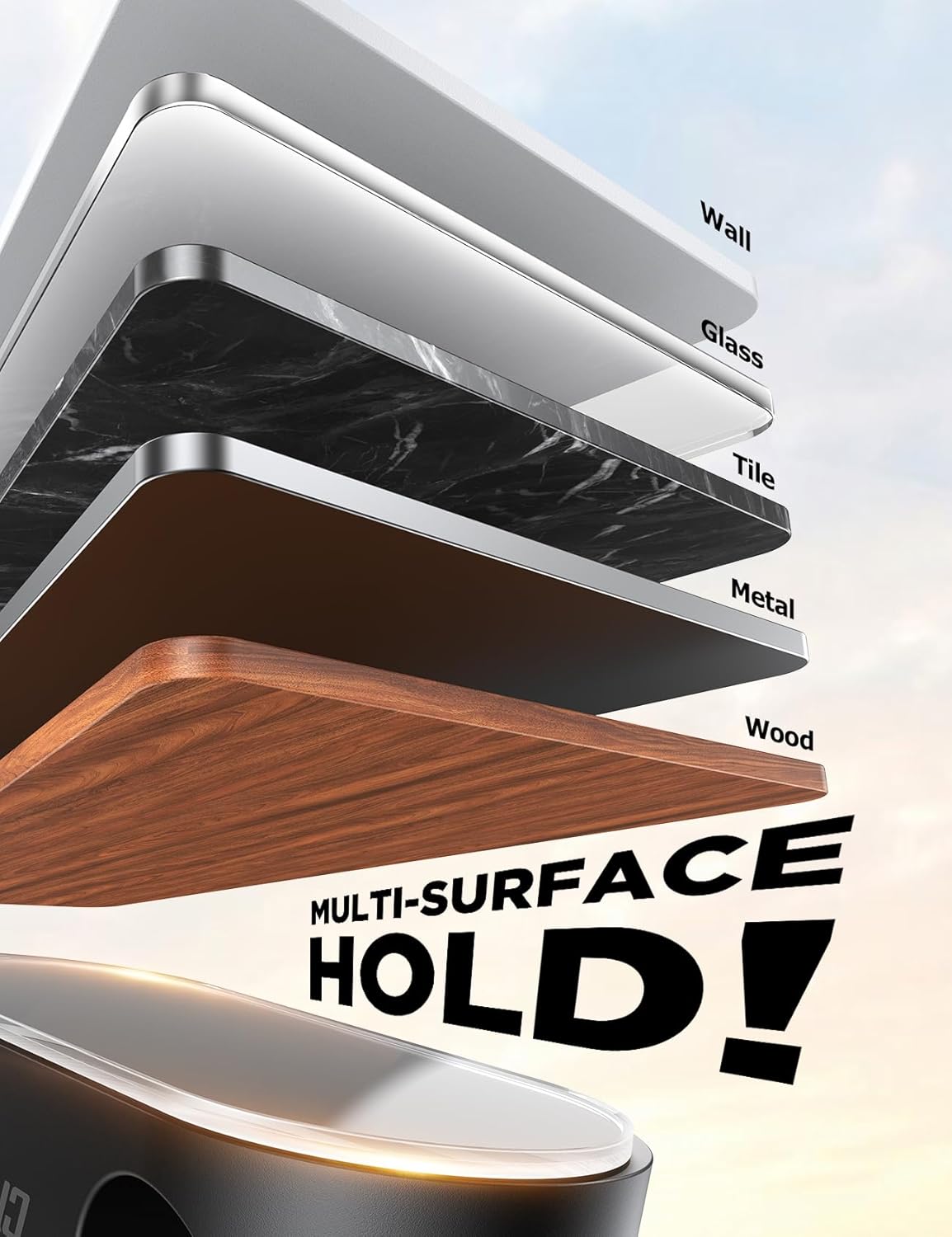 Magnetic Cable Clips - Chfeila 8Pack [Dual Slot] [360°Rotating & Twist-Lock] Cord Management, Adhesive Phone Charging Keeper, Wire Organizer Holder for Nightstand, Home Office Desk Accessories Decor